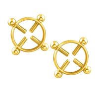 Adjustable Body Clamps Body Ring Non-Piercing Body Chain for Women Faux Body Jewelry Clip Jewelry Gifts for Women, Metal, No Gemstone