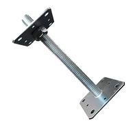 Adjustable Bolt Down Post Support feet Galvanised Heavy Duty 4mm Thick Metal Steel Sheet Size 80mm x 80mm x 250mm 3.15" x 3.15" x 9.84"