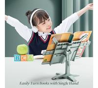 Adjustable Book Holder - Adjustable Reading Stand | Rotating Organizer for Laptop Bible Cookbook Students School Document Album Planner Piano Score Notebook Study Bed