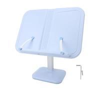 Adjustable Book Holder Stand, Children Reading Stand with ABS Material, Blue Book Display Stand for Textbook Cookbook, Hands - Free Reading Stand for Seniors Students Musicians (Lifting Type)