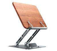 Adjustable Book Stand - Folding Cookbook Holder for Kitchen, Office & Study - Document Reading Rack for Textbooks and Laptops