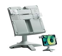 Adjustable Book Stand - Rotating Holder, Height-Adjustable Desktop Tray, Portable Reading Rack | Ergonomic Support for Study Kitchen Laptop Bible Piano Score Students Kids School Planner Use