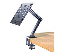 Adjustable Book Stand with Clamp - Ergonomic Hands-Free Holder for Reading, Online Learning, and Projector Use - Portable and Foldable