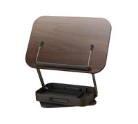 Adjustable Bookshelf with Storage - 360° Rotatable Book Stand, Desktop | Multifunctional Collapsible Telescopic Holder for Books, Recipes, Tablets & More