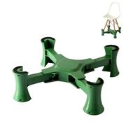 Adjustable Booster Seat for Kitchen Chair, Portable Booster Seat for Dining Chair Non-Slip Design No Assembly Required Goes Under The Chair for Home, Restaurants & Theaters (Green)