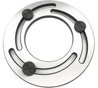 Adjustable Boring Ring Hydraulic Three Jaw Chuck Trimmer for Precision Boring and Machining Applications, Soft Jaw Design, 4-15 Inch Range