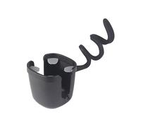 Adjustable Bottle Organiser BuggyPushchair Stroller Wheelchair Walker Cup Holder Drink Beverage Holder Black Stroller Cup Holder