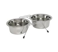 Adjustable bowl holders 2 bowls included Nobby Pet Double Diner
