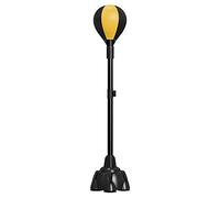 Adjustable Boxing Speed Ball, Inflatable Freestanding Cobra Reflex Bag, Punching Bag with Stand for Kids Adults Fitness Training,Yellow
