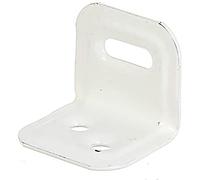 Adjustable Bracket with Slot 25 x 25 x 30 mm White