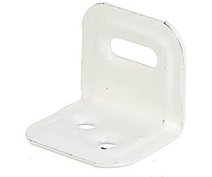 Adjustable Bracket with Slot 25 x 25 x 30 mm White