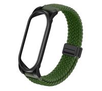 Adjustable Braided Wristband Compatible with Plaud NotePin AI Voice Recorder,Breathable Soft Wearable Strap with Magnetic Buckle and PC Case,Lightweight Band,Note Ai Voice Recorder Accessories,Green