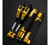 Adjustable Brake Clutch Lever For Yamaha R15V3 2017-2025 7/8"22MM Hand Grips Handlebar Ends Motorcycles(Gold2)