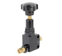 Adjustable Brake Proportioning Valve Knob Style 100 1000PSI 1/8 27 NPT Brake Bias Valve Pressure Regulator for High Performance Vehicles Aluminum Construction