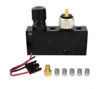 Adjustable Brake Proportioning Valve with Distribution Block for Chevy for NOVA Impala Camaro for GTO, Aluminum Rear Bias Regulator for 1955-1974 Classic Cars