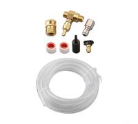 Adjustable Brass Downstream Soap Injector for Pressure Washer with Control Metering Valve, 2-5 GPM Water Flow, 4000 PSI, 3/8 Inch Quick Connect for Most Gas and Electric Hot or Cold Models