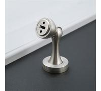 Adjustable Brass Floor Suction Door Stopper - Magnetic Punch-Free Design Heightened Resistance Stainless Steel Invisible Bathroom Door Stop 99x44mm