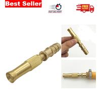 Adjustable Brass Hose Nozzle with Spray Patterns - Perfect for Garden & Car