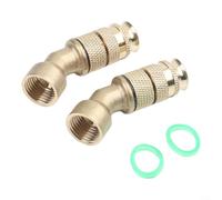 Adjustable Brass Spray Nozzle 45 Degree High Pressure Atomizing Jet for Garden Irrigation Fitting PE Pipe Watering Copper(2PCS)