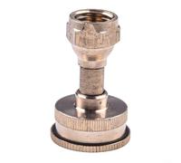 Adjustable Brass Sprayer Nozzle With 4 Hole Design For High Pressure Atomizing Spray Fitting And Garden Hose Connection In Gold Finish For Agricultural Irrigation Systems(Straight)