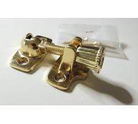 ADJUSTABLE BRASSED SASH WINDOW FASTENER LATCH CATCH LOCK LONG LEVER ARM