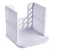 Adjustable Bread Slicer Cutting Guide for Homemade Bread with Crumb Tray and Foldable Compact Design for Uniform Toast Slices and Kitchen Use
