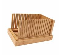 Adjustable Bread Slicer, Easy-to-Use Foldable Design with Crumb Tray & Cutting Board, Precision Slice Width Control for Home Bakers, Bakery Professionals, Kitchen & Baking Enthusiasts