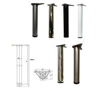 Adjustable Breakfast Bar Worktop Support Table Kitchen Leg 710/820/1100 mm (710mm, Brushed Chrome)