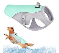 Adjustable Breathable Mesh Dog Cooling Vest with Reflective Strip | Summer - Ready for Small, Medium & Large Dogs（Blue-S）