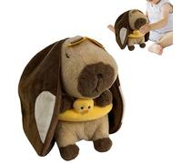 Adjustable Breathing Capybara - 560g Weight Plush, Soft Rhythmic Motion Toy, Serene Sound Machine | Teenager Stress Relief, Kids, Birthday Present, Living Room Aesthetic Decor