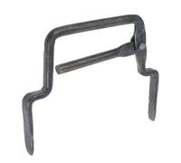 Adjustable Brick Clamp Paver Tool, Iron Tongs for One-Hand Carrying | Ergonomic Tubular Design, Stable Hold for Hollow Masonry Blocks, Landscapers and Paving Contractors, Black Finish