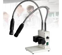 Adjustable Brightness and Aperture LED Light for Zoom Microscopes, 6000K Color Temperature, Ideal for Soldering and Precision Work