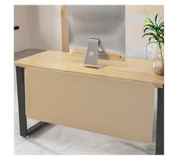 Adjustable Brown Acoustic Desk Divider 49.2"x15.7" - Clamp-On Office Cubicle Partit Customizable Worpace Shield Privacy Protector for Enhanced in Commercial Use