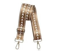 Adjustable Brown Purse Strap - 1.5" Wide Handbags, Camera, Guitar, Phone & Crossbody Bag Replacement Shoulder Straps(Silver Hardware)