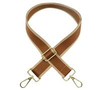 Adjustable Brown Purse Strap - 1.5" Wide Handbags, Camera, Guitar, Phone & Crossbody Bag Replacement Shoulder Straps(Gold Hardware)