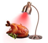 Adjustable Buffet Food Warmer Lamp - 250W Heat Lamps for Parties & Home Use Free Standing Elegant Red Copper/Gold/Silver Finish Perfect for Keeping Food Warm
