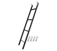 Adjustable Bunk Bed Ladder Safe Climbing Ladder for Adults & Kids with table Pads 1.4m4.6ft Ideal for van or Trailer Black Color