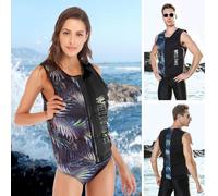 Adjustable Buoyancy Life Jacket Swim Vest for Water Sports Lightweight Snorkel Vest for Adults for Swimming, Boating(black,XS)