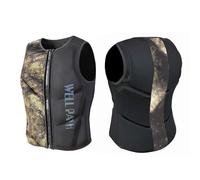 Adjustable Buoyancy Life Jacket Swim Vest for Water Sports Lightweight Snorkel Vest for Adults for Swimming, Boating(GRAY,S)