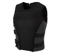 Adjustable Buoyancy Vest with Belt, Neoprene Life Jacket, Flotation Aid for Kayaking, Fishing, Boating, Water Sports Safety Gear(black,XL)