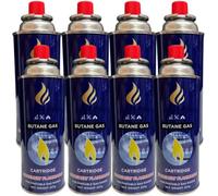 Adjustable Butane Gas Bottle for Camping Cooker, Heater, BBQ & Weed Burner (8, Blue)