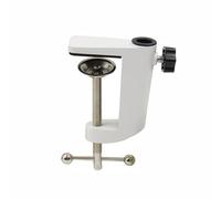 Adjustable C-Clamp Replacement Aluminum Alloy Universal Bracket Cantilever Bracket for Microphone Arm and Desktop Table Lamp Monitor Mount Stands Workstation (White)