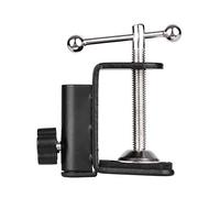 Adjustable C-Shaped Arm Clamp for Microphone Stand with Anti-Scratch Foam Pad, Aluminum Alloy Desk Mount for Live Broadcasting, Karaoke, and Online Teaching