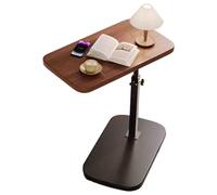 Adjustable C-Shaped Side Table, 360° Swivel End Table with Tray, Modern Accent Furniture for Living Room & Bedroom