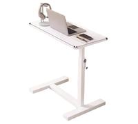 Adjustable C-Shaped Side Table for Sofa/Bed, Portable Laptop Tray, Bedside Desk, Multi-functional Bed Table for Elderly, Snack and Work Station, Easy Assembly