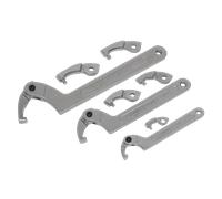 Adjustable C Spanner - Hook & Pin Wrench Set 11pc - Sealey SMC2 New