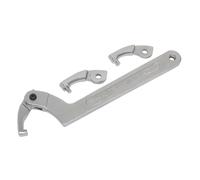 Adjustable C-Spanner Hook & Pin Wrench Set 51-121mm 4pc