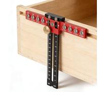Adjustable Cabinet Hardware Jig, Aluminum Alloy Punch Locator Drill Guide Cabinet Handle Template, Cabinet Handle Jig Drawer Pull Jig Kitchen Door Handle jig Drilling Template for Installation Handle