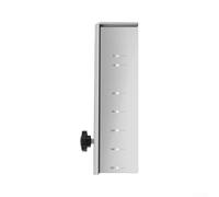 Adjustable Cabinet Hardware Jig Tool with Aluminum Alloy Drilling Guide for Precise Installation of Knobs and Handles on Cabinet Doors and Drawers, Silver