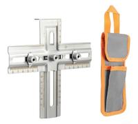 Adjustable Cabinet Hole Jig 150mm Range Stainless